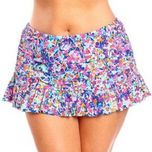 NWT Kenneth Cole Swim Skirt Skirted Bikini Bottoms